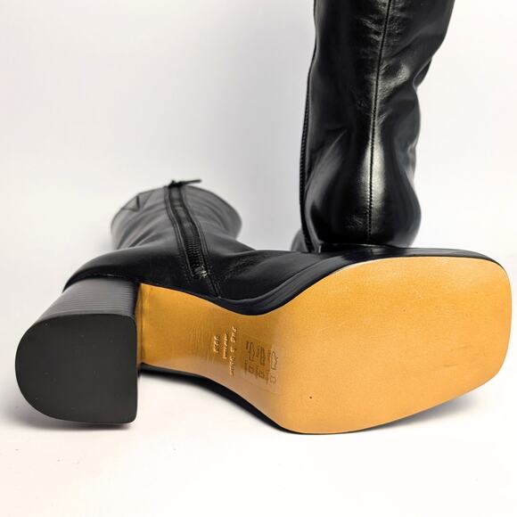 Rag & Bone Black Leather Platform Boots – Size 36.5 - Picture 6 of 8